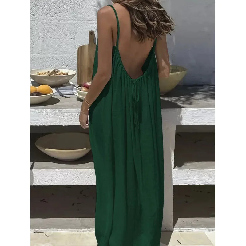 New Arrival Women's Strapless Backless Maxi Dress