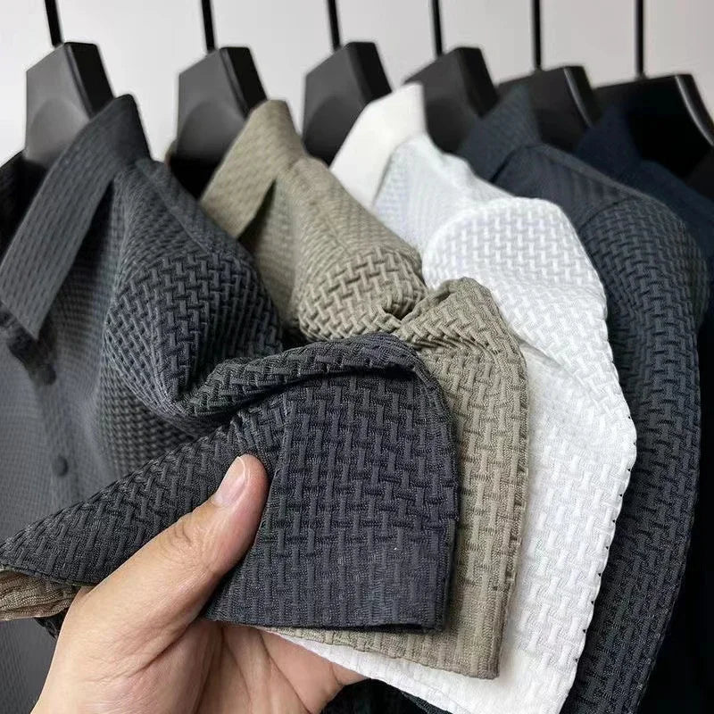Men's Business Casual Short-Sleeved Polo Shirt