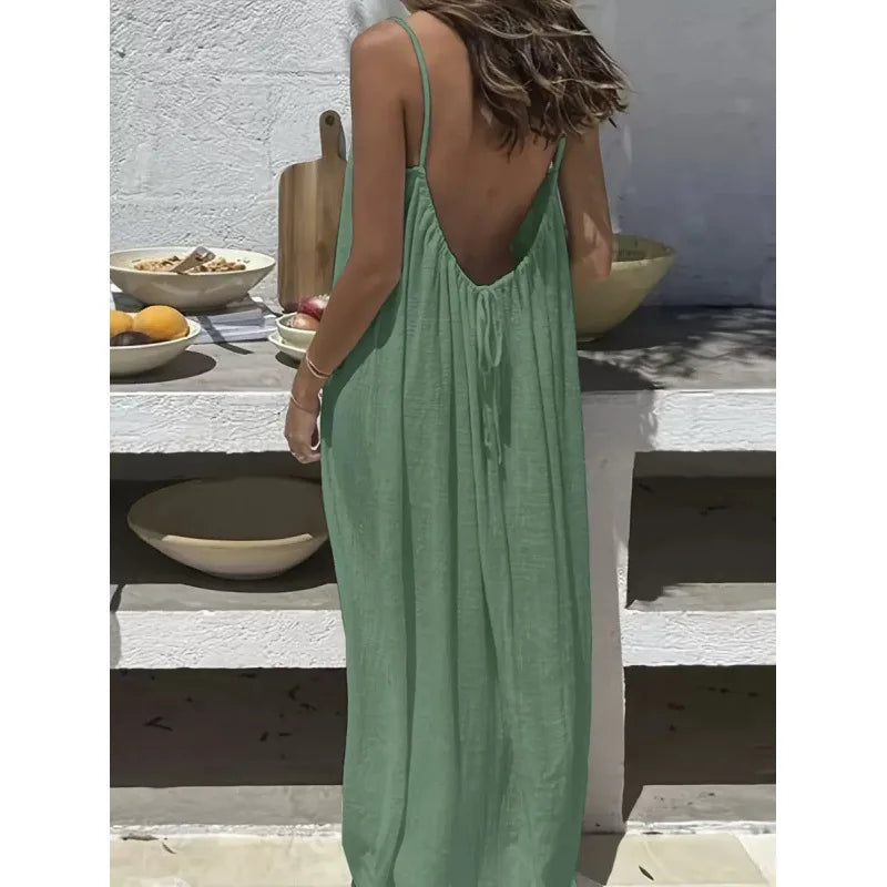 New Arrival Women's Strapless Backless Maxi Dress