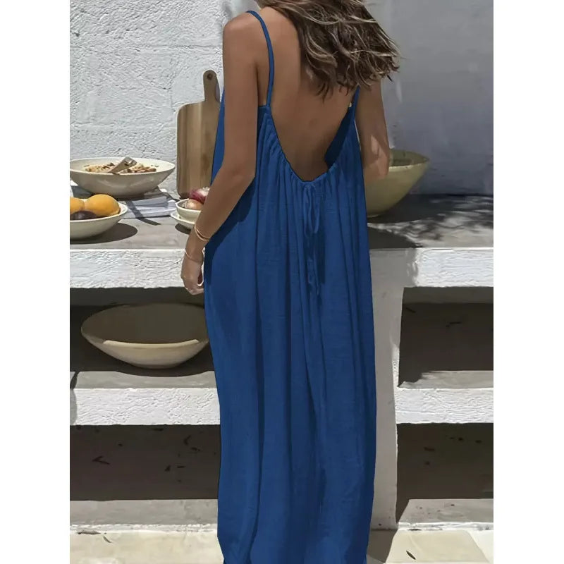 New Arrival Women's Strapless Backless Maxi Dress
