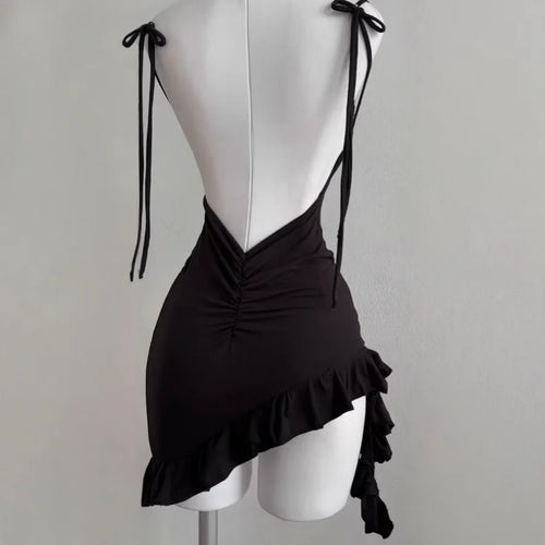 2026 Women's Sexy Sleeveless Backless Mini Dress