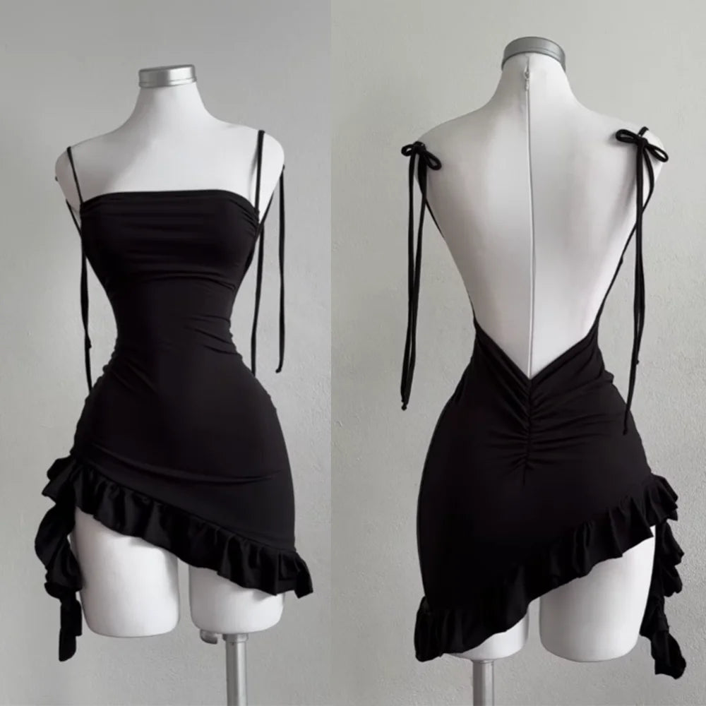 2026 Women's Sexy Sleeveless Backless Mini Dress