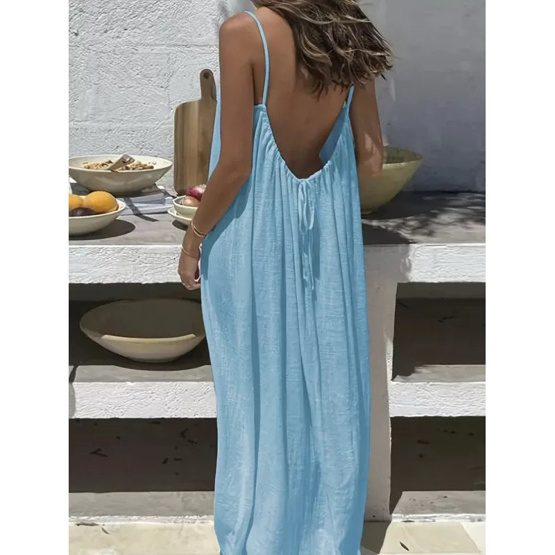 New Arrival Women's Strapless Backless Maxi Dress