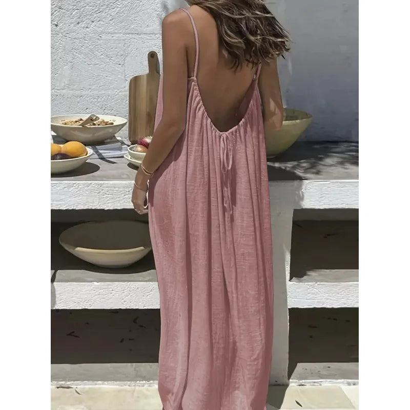 New Arrival Women's Strapless Backless Maxi Dress