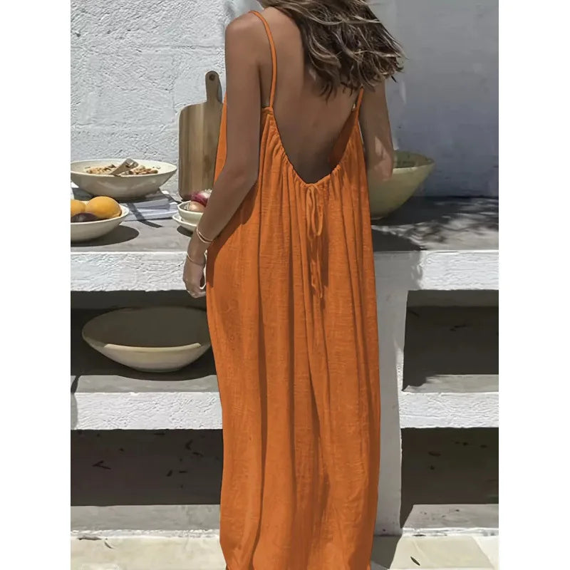 New Arrival Women's Strapless Backless Maxi Dress