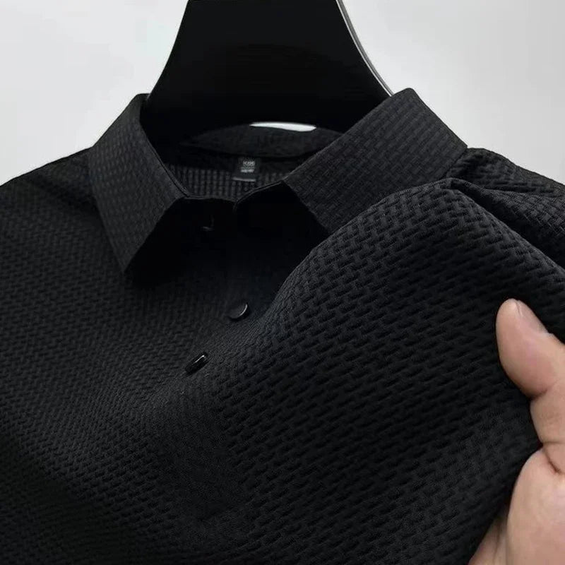 Men's Business Casual Short-Sleeved Polo Shirt