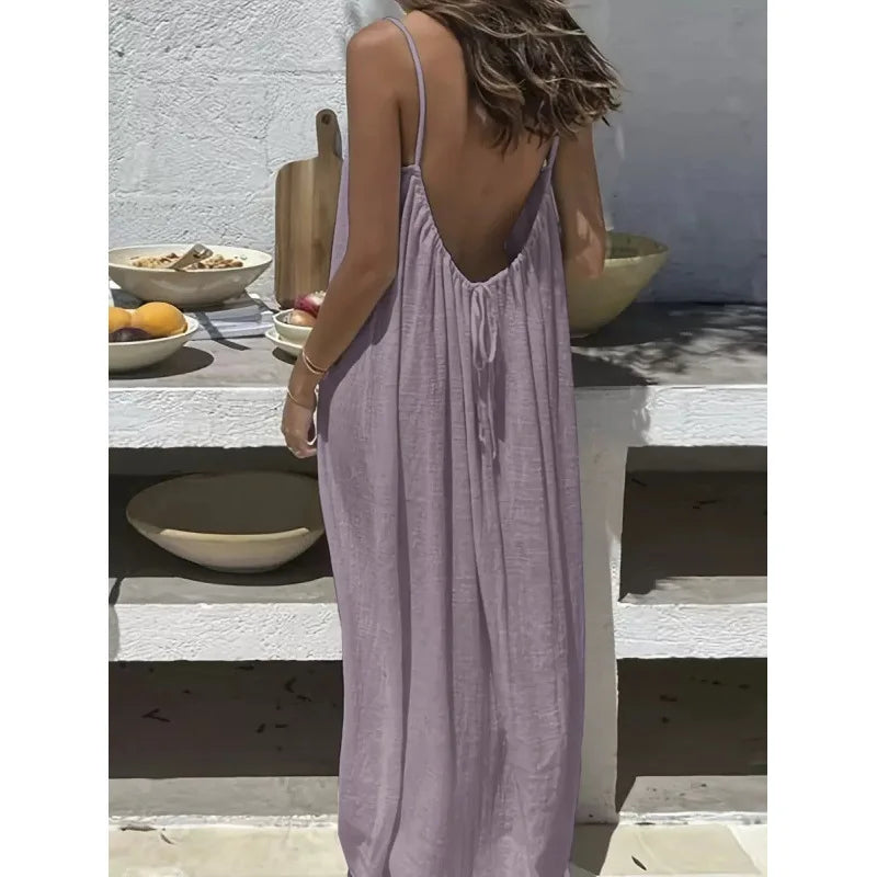 New Arrival Women's Strapless Backless Maxi Dress