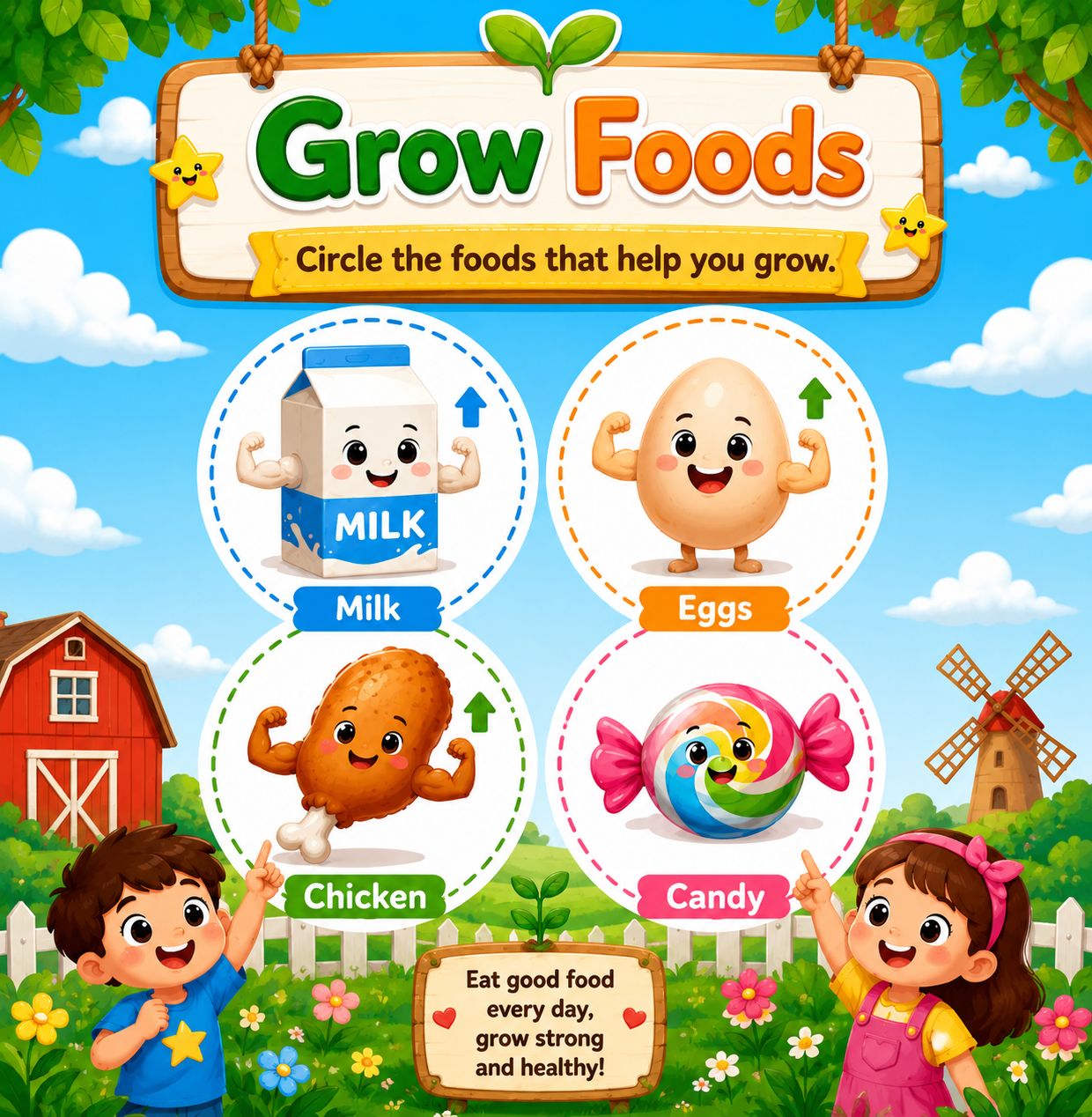 Grow, Glow & Go! Food Activity Book for Kids